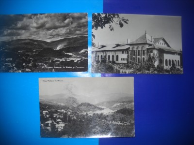 HOPCT LOT NR 163 BREAZA SI COMARNIC -JUD PRAHOVA-3 CARTI POSTALE-RPR-CIRCULATE foto