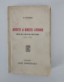 Carte veche 1921 N Davidescu Aspecte si directii literare 1914-1921