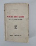 Carte veche 1921 N Davidescu Aspecte si directii literare 1914-1921