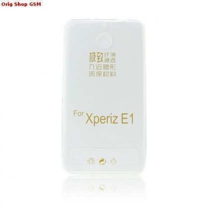 Husa Silicon Ultra Slim Sony Xperia E1 Transparent