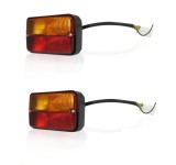2 x Lumini Lampa Spate Becuri pentru MF Massey Ferguson 230 240 250 253 Tractoare 12v
