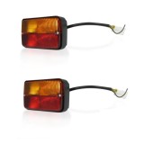 2 x Lumini Lampa Spate Becuri pentru MF Massey Ferguson 230 240 250 253 Tractoare 12v