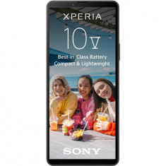 Telefon mobil Sony Xperia 10 V, Dual SIM, 6GB RAM, 128GB, 5G, Negru