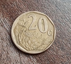 C50 - Moneda foarte veche - 20 centi - Africa de Sud - 1997