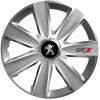 Set 4 Capace Roti GTX Gri R15, Pentru Peugeot, Autohelix MSA