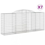 Cumpara ieftin Cosuri gabion arcuite 7 buc. 300x50x120/140 cm, fier galvanizat