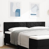 Cap de pat LED vidaXL Design cu blocuri de diamant Negru 180 cm Țesătură