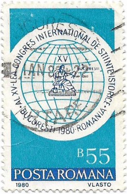 Al XV-lea Congres International de Stiinte Istorice, 1980 - obliterat foto