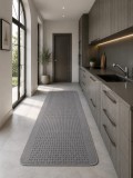 Cumpara ieftin Traversa Greceasca Lester 80x300cm Gri Antiderapanta Polipropilena Living Dormitor Hol