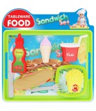 Set Meniu Servire Fast Food Sandwich
