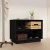 VidaXL Dulap pantofi, negru, 60x34x45 cm, lemn masiv de pin 813549