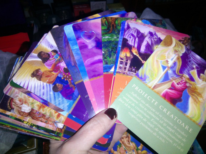 RARE,Calauzire Zilnica de la Ingerii Tai,CARTI ORACOL,lb romana Doreen Virtue