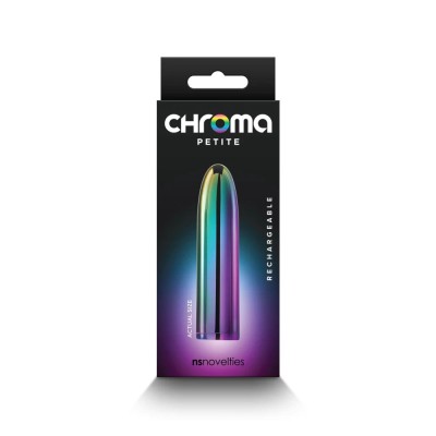 Chroma Petite - Glonț vibrator, multicolor, 8.7 cm foto