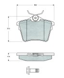 MTR MT556 set placute frana,frana disc