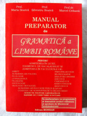 &amp;quot;MANUAL PREPARATOR DE GRAMATICA A LIMBII ROMANE&amp;quot;, M. Boatca / M. Crihana, 1996 foto