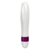 Stimulator clitoris DUREX Intense Pure Fantasy, cu vibrații multiple, rezistent la apă, lungime 15 cm, alb cu mov