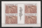 Slovacia.1994 1100 ani moarte Regele Svatopluk I-coala mica SS.625, Nestampilat