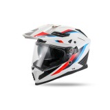 MBS Casca enduro/ATV Ufo Cosmos, alb/rosu/albastru, L, Cod Produs: HE13006WBL