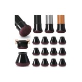 Set de 20 capace de protecție pentru picioarele scaunelor cu p&acirc;slă, capace de cauciuc pentru picioarele scaunelor, pernă din p&acirc;slă, preș pentru mobili