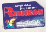 bnk card Cartele telefonice - Lithuania - URMET - Rubikon - Col:LT-LTV-M042