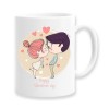 Cana alba personalizata Happy Valentine&#039;s day, INOVATIX&reg;. 330ml, Oem