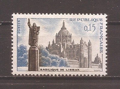 Franta 1960 - Bazilica din Lisieux, MNH foto