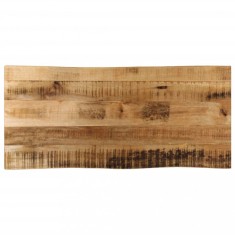 vidaXL Blat de masă contur organic 100x40x3,8 cm lemn masiv mango brut 370684