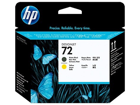 Cap de printare Original HP 72 C9384A Matte Black &amp; Yellow