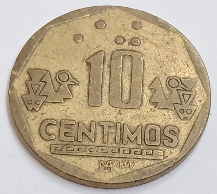 Uruguay, 10 Centimos 1993