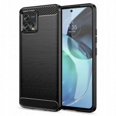 Husa Tech-Protect TPUcarbon pentru Motorola Moto G72 Negru