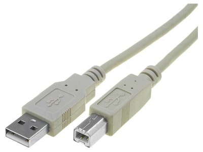 Cablu USB 2.0 A-B 1.8m Gri foto