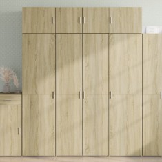 vidaXL Dulap &icirc;nalt, stejar sonoma, 80x42,5x185 cm, lemn prelucrat 3281436