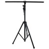 Stativ Lumini Profesional, Inaltime Reglabila 1.4-3.3m, Brat T 1.23m, 4 Proiectoare, 40kg, Negru, Scena DJ