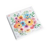 Cumpara ieftin Suport vase fierbinti pluta ceramica decor Floral cm 15 x 15 H