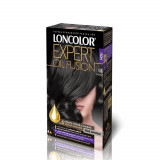 Vopsea de Par Loncolor Expert Oil Fusion 1.0, Negru, 100 ml, Vopsea de Par fara Amoniac, Vopsea de Par Permanenta, Vopsea de Par Neagra, Vopsea de Par