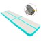 vidaXL Saltea gimnastică gonflabilă cu pompă verde 800x100x15 cm PVC 92675