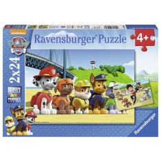 Puzzle Patrula Catelusilor Model 1, 2X24 Piese