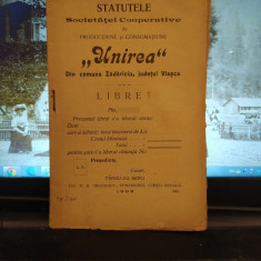 Statutele Societăței Unirea din comuna Zădăriciu, jud Vlașca, Giurgiu 1908, 201