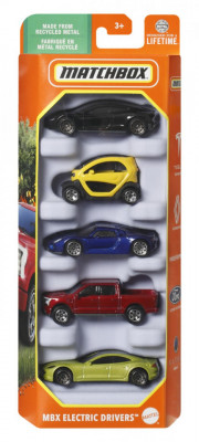 MATCHBOX SET 5 MASINUTE METALICE MBX ELECTRIC DRIVERS SCARA 1:64 foto