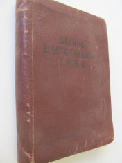 Agenda electricianului , 1954 foto