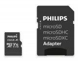 Card de memorie Philips MicroSDXC, 256GB, Class 10, UHS-I, U1, Adaptor inclus