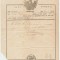 Document rar folosit in vama Romaniei 1854 Bucuresti - varianta cu sigiliu jos
