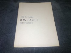 ION BARBU - JOC SECUND foto