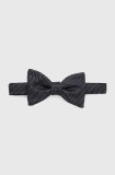 HUGO papion de matase culoarea negru, 50520673