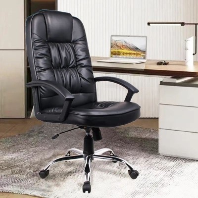Scaun ergonomic directorial, inaltime reglabila 108-118 cm, rotativ, maxim 150 kg, negru foto