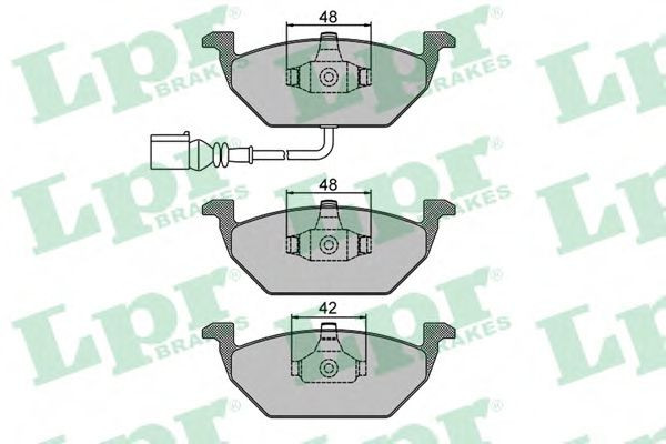 Set placute frana,frana disc VW POLO (9N) (2001 - 2012) LPR 05P692