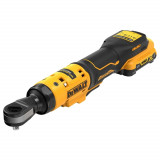 Antrenor cu clichet 1 4 54Nm cu 1 acumulator 2Ah 12V DeWalt DCF504D1