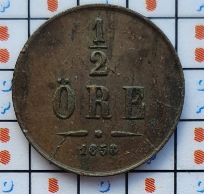 Suedia 1/2 ore 1858 - Oscar I - km 686 - D41703 foto