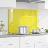 VidaXL Contrablat bucătărie galben 90x60x0.6 cm sticlă securizată