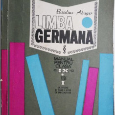 Limba germana. Manual pentru clasa a IX-a (Liceu anul I de studiu si anul I licee de specialitate) – Basilius Abager (cateva insemnari in creion)